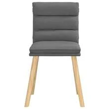 vidaXL Esszimmerstühle 4 Stk. Dunkelgrau Stoff - Grigio - Visualizzare 4