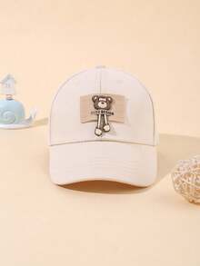 1顶可爱婴儿棒球帽，可调节软帽檐，适合婴幼儿 - 彩色 - 查看 4