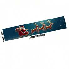 Santa's Sleigh In The Starry Sky! Stick It On Your Car's Windshield To Create A Striking Appearance For Your Vehicle.