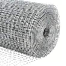 vidaXL Geschweißter Drahtzaun Silber 0,8 X 50 M Stahl - Silver - View 10