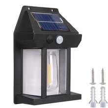 1PC Solar Outdoor Wall Light Security Light With Motion Sensor 3 Modes Decorative Wall Lights Suitable For Courtyards