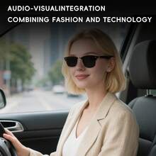 XBJ Unisex AI Translation Glasses & 140+ Languages, Smart Bluetooth Glasses Built-In Mic & Speaker | Hall Switch & Auto-Connect,Intelligent Control Operation, Answer Phone Calls, Hifi Music, Rechargeable Battery,  Auto-Dimming Lenses,Reduce Glare, Outdoor Smart Sunglasses For Men & Women,Your Al Voice Assistant For Traveling/Sports/Driving/Fishing/Office/Daily Home /Business Trip/Business Meeting, Lightweight Frame,Ideal Holiday Gift For Boyfriend Girlfriend\Family\Halloween\Christmas\Easter - màu đen - Xem 9