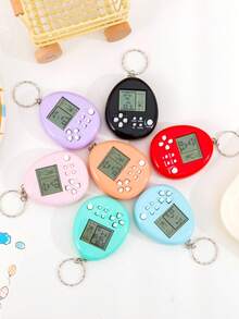 1 pieza/2 piezas/3 piezas Consola de juegos portátil en forma de huevo, con múltiples modos de juego, incluye consola de juegos y llavero, juguete educativo y de ocio para niños, ejercita la destreza de los dedos y la velocidad de reacción, adecuado para decorar mochilas, regalos de cumpleaños, recompensas, decoración de llaves - Multicolor - Ver 4