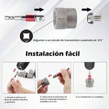 Juego de 14 Piezas de Extractor de Tornillos, Herramienta de Extractores de Pernos y Tuercas, Kit de Extraccin de Tornillos Barridos para Quitar Pernos Redondos Daados y Desgastados - inicial - Ver 5
