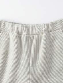 Annil Pantalones de felpa gruesa para niños preadolescentes, calidez invernal, elasticidad y pantalones deportivos casuales de moda