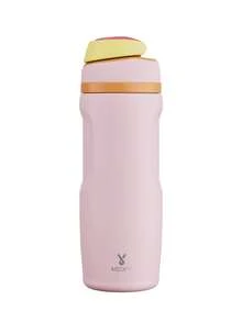 26 oz Insulated Tumbler with Straw – Stainless Steel Water Bottle, Push-to-Open Leak-Proof Lid, Double Wall Coffee Cup Keeps Cold for 24H, Fits Car Cup Holder, Reusable Travel Mug for Gym, School & Travel - 淺粉 - 查看 7