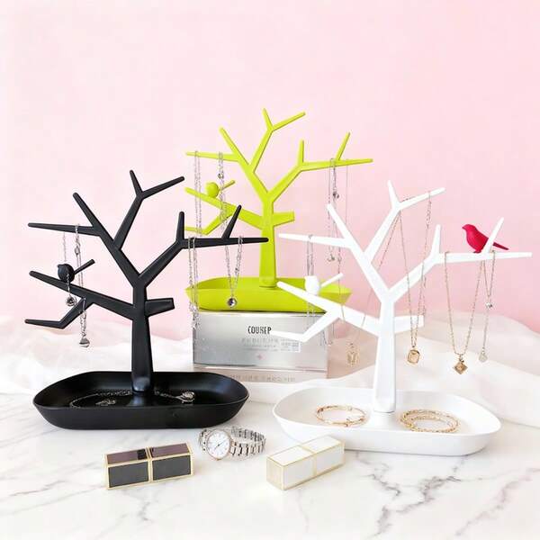 1 pezzo Supporto portamonili a forma di albero, portacollane, portachiavi, organizer creativo per orecchini, espositore per bracciali, decorazione per l'ingresso
