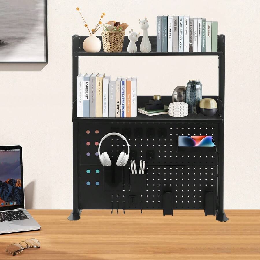 Desktop Bookshelf - 黑色 - 查看 1