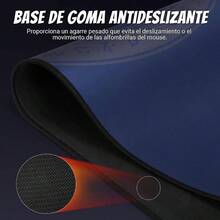 Mouse Pad Gaming de Red Alliance, Pad Mouse de 80x30cm, Tapete Escritorio Profesional Para Teclado y Mouse, Alfombrilla Antideslizante Doble Costura, Porttil, Mousepad JuegosOficina - Azul - Ver 7