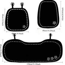 1pc Line Flower Pattern Car Seat Cushion, Plush Warm Minimalist Elegant Car Seat Pad - one-size - View 8