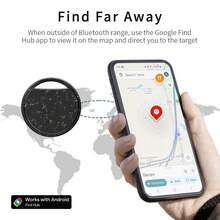 RSH Inteligentny lokalizator Air Tracker dla systemu Android, kompatybilny z aplikacją Android Find Center (wymagany system Android 9 lub nowszy), globalny inteligentny lokalizator antyzaginieniowy do kluczy i bagażu, ochrona prywatności, wymienna bateria, prezent świąteczny - Czarne - Zobacz 5