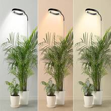 1 Set Luz de planta de espectro completo USB tradicional, lámpara de piso redonda moderna para plantas en maceta, lámpara de crecimiento con interruptor de espectro regulable y temporizador para uso doméstico - Espectro completo - Ver 6