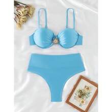 RWX VEST Adult Bikini With Structured Top And High-Waisted Bottom 2025 XX538 - Blue - View 1