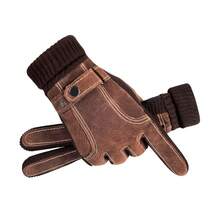 1 Pair Of New Men's Autumn And Winter Thickened Warm Gloves Cycling, Outdoor Sports, Mountaineering, Skiing, Camping, Fashion - màu đen - Xem 5