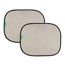 Car Window ShuttersLittle Chicks Static Cling - Parasol para Ventana de Coche protección Solar UPF 50+ Paquete de 2 Modelo CK103Car Window Shutters - Negro - Ver 1