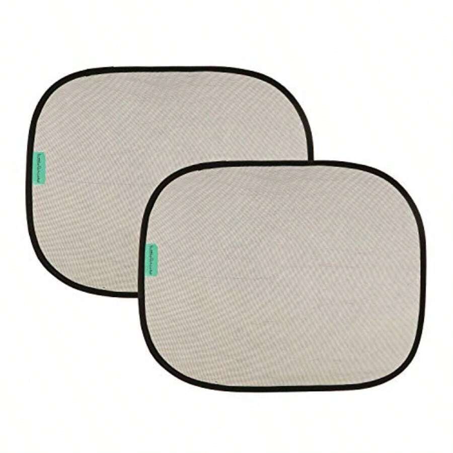 Car Window ShuttersLittle Chicks Static Cling - Parasol para Ventana de Coche protección Solar UPF 50+ Paquete de 2 Modelo CK103Car Window Shutters - Negro - Ver 1