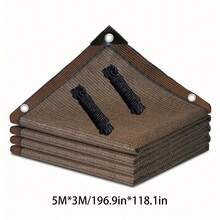 加厚优质遮阳网 - 耐用抗紫外线涤纶材质，适用于户外露台、阳台和屋顶遮阳，并具有增强的隔热性能