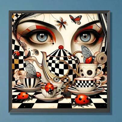 5D DIY Diamond Painting Kit (Adult) - Round Acrylic Full Drill Diamond Art Set (Suitable For Beginners), Wall Decor And Stress Relief Craft Gift, Frameless