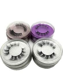 Wholesale False Eyelashes ,Luxury 3 Mixed Styles 16 Pairs Fluffy&Thick 3D False Eyelashes With Glitter Paper Box,Set Strip 3D Mink Lashes Fluffy Soft Faux Cils Eyelash Extension Makeup Tools,3D Cat Eye Eyelashes Natural Looking Soft,Volume Eyelashes Fake Eyelashes,Protable,Europe And America Style Thick,Cartoon Eyelashes Look Makeup Manga Lashes,Wispy Natural Fluffy Volume Eye Lashes,As A Christmas Gift, Holiday Gift - 黑色 - 查看 2