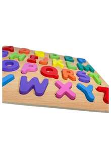 Abecedario de Madera Didactico Escolar 1pz Abecedario o Numeros de Madera Enseñanza Aprendizaje - Abecedario de Madera - Ver 4