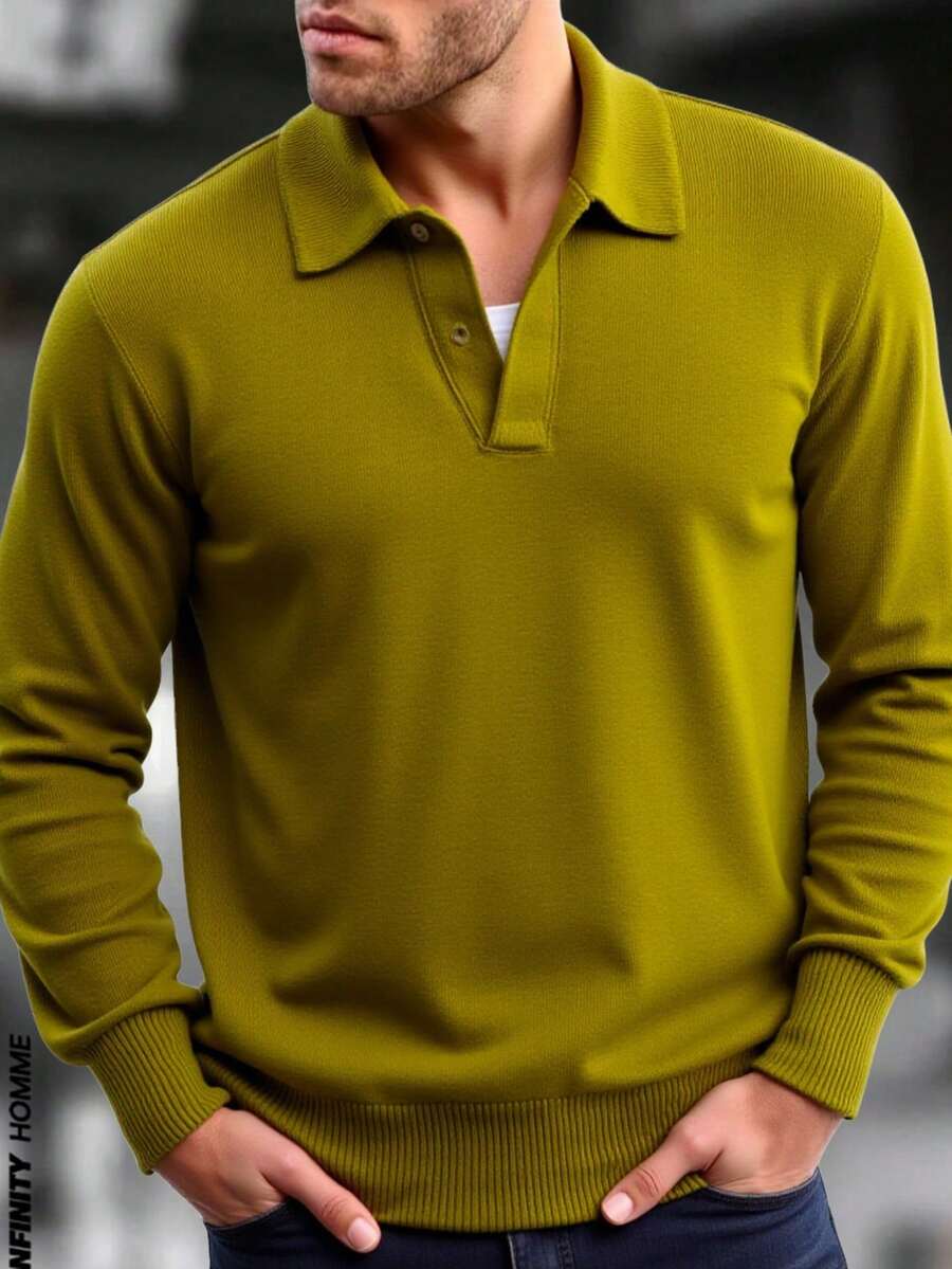Men Sweaters - mostaza - View 1