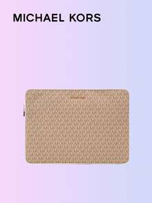 MICHAEL KORS Jet Set Travel Large Logo Laptop Bag Camel Color 35S3GTVT7Y2 Leather Stylish Commuter Briefcase Perfect For Work And Travel Modern Design Spacious Organizer - Camel - View 1