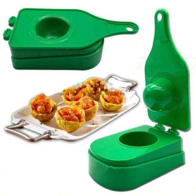 Prensa de masa con forma de plátano y bola de carne versátil - Un utensilio de cocina para hacer pasta rellena, aperitivos y albóndigas - Accesorios de cocina de plástico PPSU duradero - Operación manual