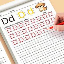 "ABC Tracing Letters Workbook: 32 Pages Of Alphabet & Number Tracing, Early Education Handwriting Practice, Perfect For Preschool Skill Building & Literacy Development" - Multicolor - View 4