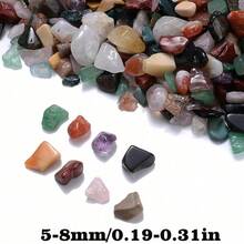 50g 5-8MM/8-12MM Natural Stones Chip Gravel Crystal Agates Turquoises Crystal Polished Tumbled Stones Aventurine Reiki Healing Gemstones Beads For Jewelry Making Gravel Rocks Vase Filler Fish Tank Gravel Home Decoration - Multicolor - View 6