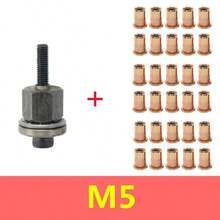 30-delars nitmutterverktygssats - Legerat stål, M3, M5, M8 industriellt nitmuttersättverktygssats, manuell nitpistol | Nittänger, lämplig för hemmafixare, möbler, bilreparationer och metallbearbetningsprojekt, herrverktyg, gör-det-själv-verktyg, multifunktionella verktyg