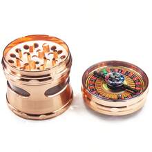 1pc Zinc Alloy 4-Layer Spice Herb Grinder Grinding Machine Crusher Kitchen Supplies Household Gadget Valentine's Day New Year's Gift - Multicolor - View 4