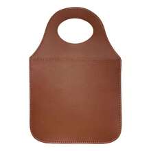 Universal Leather Car Trash Can - Rust Brown - View 1