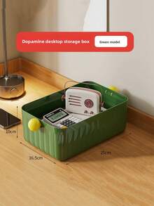 1pc Dopamine Desktop Storage Box, Bedroom Underwear And Socks Storage Wonder, Dormitory Bathroom Wall-Mounted Box, Available In Multiple Colors - Multicolor - View 9