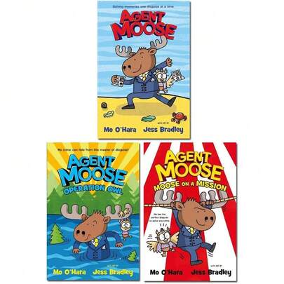 Agent Moose Collection 3 Books Set (Agent Moose, Operation Owl & Moose On A Mission)
