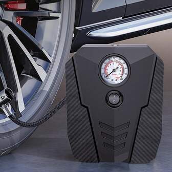 SUITU 便携式轮胎充气泵 - 汽车配件，150 Psi 汽车轮胎打气筒，手持式车载打气筒。12V 车载电源适配器，无需电池，即插即用。适用于汽车/摩托车/自行车/篮球的有线电动充气泵，车载必备，礼品