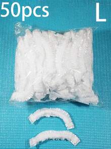 50/10 piezas Cubierta desechable contra el polvo, Bolsa encogible desechable, Envoltura de alimentos desechable, Bolsa de conservación de alimentos de uso múltiple, Cubierta de zapatos desechable, Envoltura de cocina desechable, Envoltura encogible elástica para alimentos refrigerados, Adecuado para accesorios de cocina