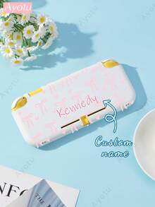 Ayotu 1 Pc Customized Switch Handbag Compatible With Nintendo Switch NS/Switch OLED/Switch Lite/2025 New Switch2 7.9 Inch Case,Bow Background Design, Fashionable And Exquisite,Name Customized Switch Accessories - Multicolor - View 23