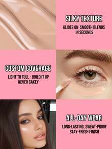 MISSLYN Concealer, Concealing Liquid, Evens Skin Tone, Containing Light Reflecting Pigments And Moisturizing Complex, Multi-Purpose Concealer, Lightweight Texture, High Coverage, Long-Lasting Hydration, Brightens Complexion, Creamy Texture, Waterproof, Long-Lasting Makeup - #4 - View 4