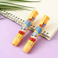 6pcs Crayon Shin Chan Creative Cartoon Press Eraser, Designed For Elementary School And Children, Cute Eraser That Is Easy To Wipe And Shavings Free, Detachable Waste Removal Eraser - Multicolor - View 11