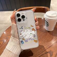 Diseño de Carcasa Transparente, Funda Protectora de Precisión a Prueba de Golpes de TPU, Adecuada para iPhone 6/7/8/XR/X/Xs/Xs Max/11/12/13/14 Pro/15 Plus/16 Pro Max y Varios Otros Modelos, Juega con Animales y Juegos - Colores mixtos - Ver 4
