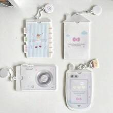 Camera Cartoon Phone PVC Card Holder, Small Card ID Photo Storage Pouch, Bag Charm - Multicolor - View 9