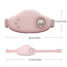 Waist Massager, 1800mah Heating Belt, Intelligent Temperature Control, Led Screen Display, USB Charging Design, A Heartwarming Gift For Ladies - Pink - View 8