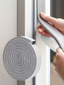 2m Polyurethane Foam Weatherstrip, Self-Adhesive Soundproof Door Seal Strip, Dust-Proof Windproof Window Seal Strip, Suitable For Plastic And Steel Sliding Windows