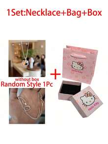 Sanrio Sanrios Śliczny Hello Kitty Słodki Naszyjnik Wisiorek Kotek Upominek na Imprezę Dekoracyjne Akcesoria Prezenty Urodzinowe