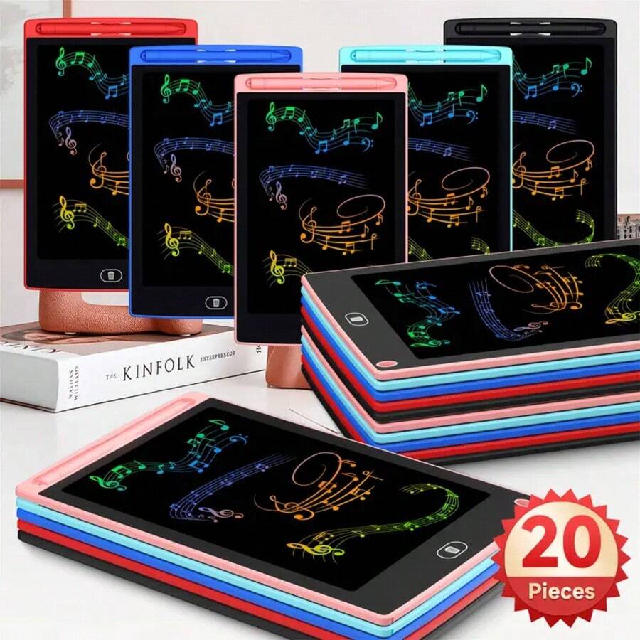 1/20 cosas de niños con dinamismo XieZiBan LCD - 8.5  reutilizables y borrando graffiti, azul, rojo, verde, rosa, ideal para niños de 3 a 8 años juguetes educativos, ideal para fiestas de cumpleaños y regalos, pintura, creativo y jugar tiempo tabletas de color | salvo para los jóvenes - Multicolor - Ver 1