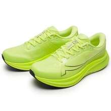 XTEP Zapatillas de running neutras para hombres, zapatillas de entrenamiento competitivo, zapatillas ligeras, transpirables y cómodas para uso casual y desplazamiento, zapatillas de carreras profesionales, 875319110001 Verde Eléctrico