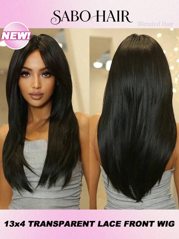 200% Dichte 8-32 Zoll Knochenstruktur gerade Lace Front Perücken Upgrade Menschenhaarmischung 13x4 HD transparente Lace Front Perücken natürliches Schwarz für Frauen natürliche Haaransatz Brasilianisches Jungfernhaar Lace Frontal Perücke Vorausgerupft mit Baby Haar Haaransatz