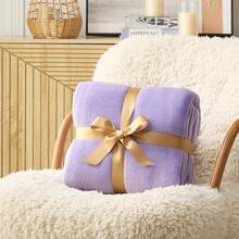 Sofa Blanket Living Room Cover SetFleece Blanket Twin Size, Soft Cozy Twin Blanket, Fuzzy Flannel Blanket Bed, Sofa, Couch, Travel, Camping, 60 X 80 Inches - 紫丁香 - 查看 9