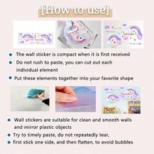 1pc Cartoon Lovely Animal & Bamboo Pattern Wall Sticker For Kids' Room Decoration, Self-Adhesive,Stickers,Wall Decal, Vinyl Decal For Home Decorations,Spring Decoration Items Refresh Your Home,Rama Decoration Stickers - Black - View 3