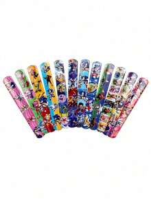 12个/24个派对装饰手环玩具节日礼物可爱动漫人物形象手链礼品